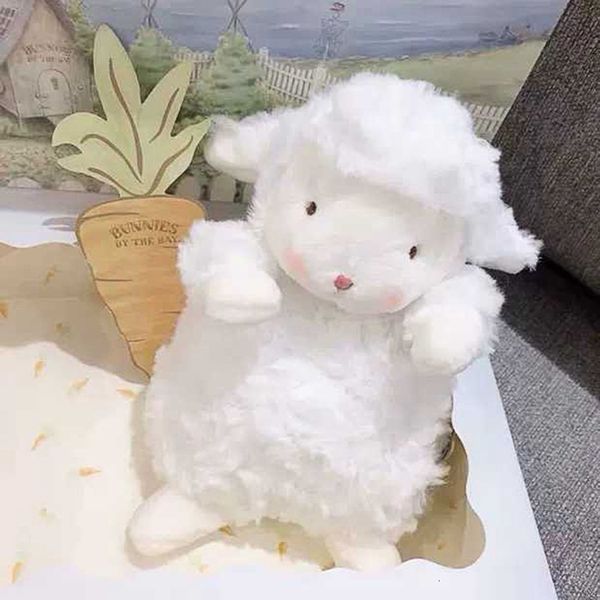 Plush Dolls Children Soft White Sheep Baby Cute Animal Girls Stuffed doll Home Toys Sleeping Mate 221125