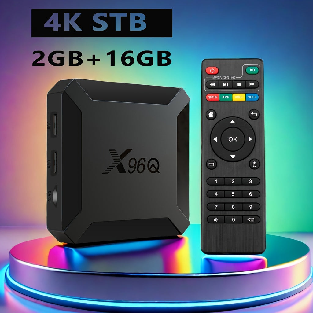 TEMU Rqn Original 10.0 Tv Box, 2+16gb, Full Camera H313 Core Arm A53, Supports , 2.4g Wifi Streaming Player