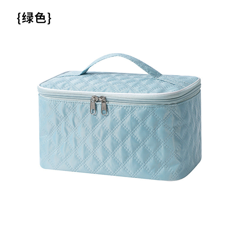 N292-A4 ins style rhombus skin care cosmetic bag portable large capacity high value travel wash waterproof storage bag