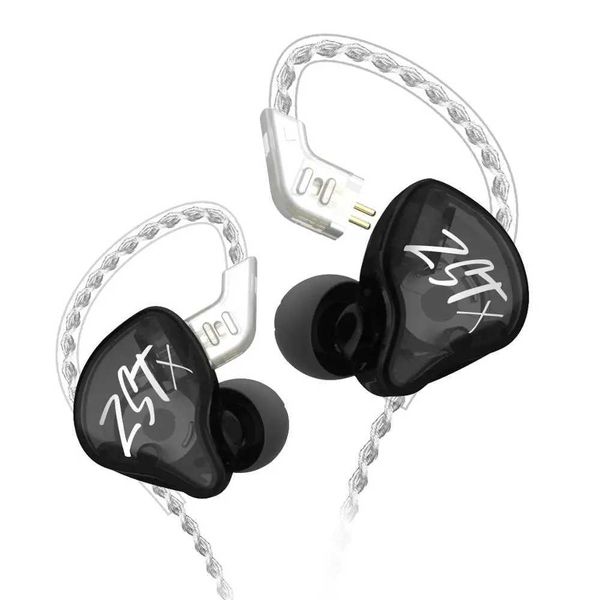 KZ ZST pro Hanging In Ear Earphone Hybrid set HIFI Bass Noise Cancelling Sports DJ Earbuds For ZSN ZAX Wired Mike Gamer pP Z241218