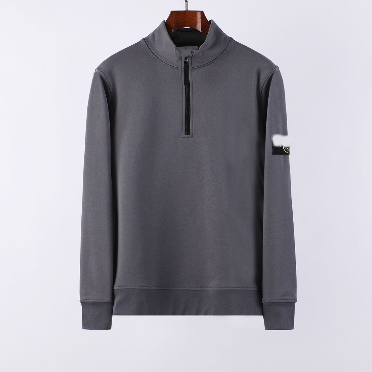 Designer&#039;s new stand collar half zipper hoodie warm windproof and cold fashion hoodie trend