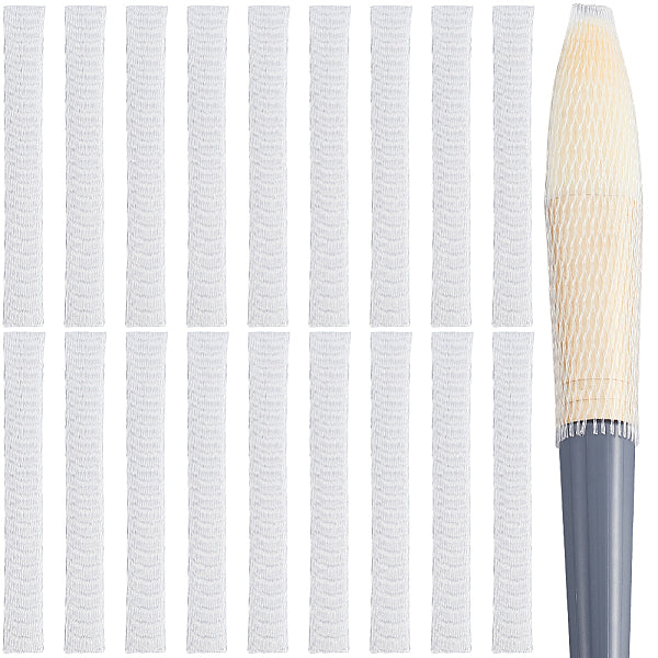 200Pcs PE Makeup Brush Protector Reusable Expandable Mesh Cover