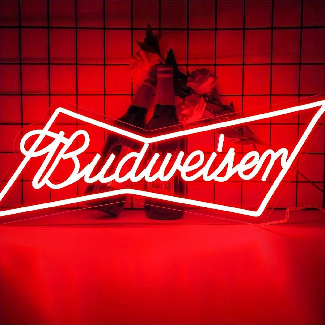 budweiser beer bar Neon Signs Bar Neon Beer Light Sign for Wall Decor for Man Cave Bedroom Shop Beer Club Pub Bistro Z250618