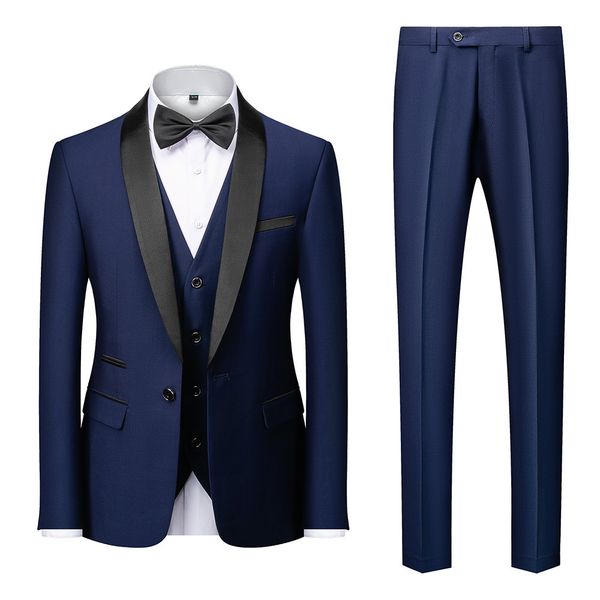 K543 Men&#039;s Business Casual Suit - Autumn Wedding Groom Attire
