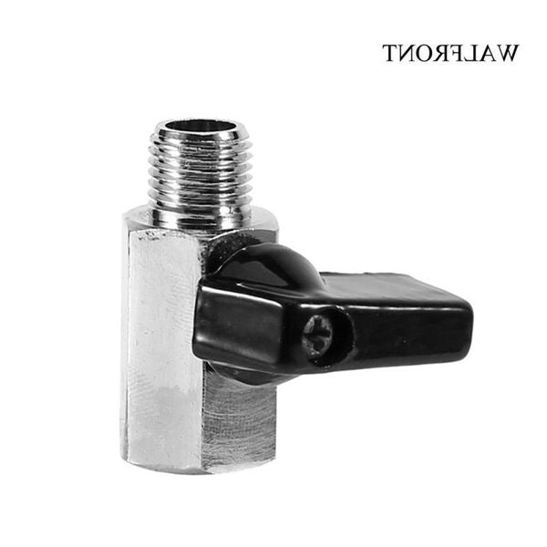 10pcs Mini Ball Valve 1-4&quot; BSP Female-Male Air Compressor Valves Brass Chrome Plated Water Fuel Control Tools Hose Ball Valve Nlrrf