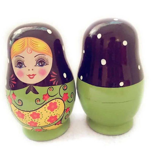 5 Creative Small Belly Dolls Russian Matryoshka Toys Hand drawn Set Toys Fun Game Dolls Handmade Wooden Materials M240828