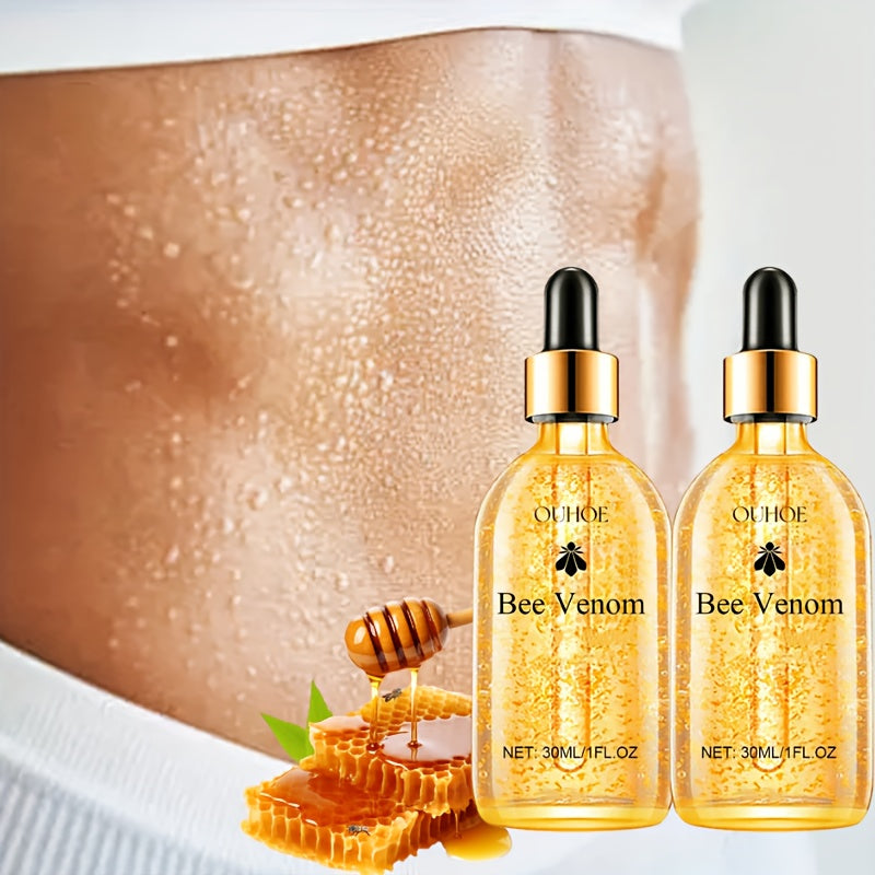 TEMU 3pcs Bee Venom Body Firming Oil - Tight Skin Moisturizer With Chamomile, Ginger, Vitamin E And Glycerin - Hypoallergenic, Fragrance-free,