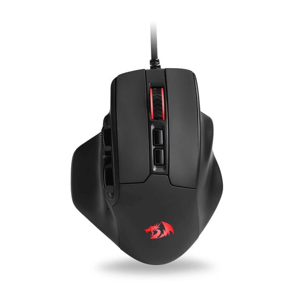 Redragon M806 Mouse de jogos 7 Botões programáveis portas de software RGB mouse com fio keybinds de diybinds iluminados em pretobranco mo