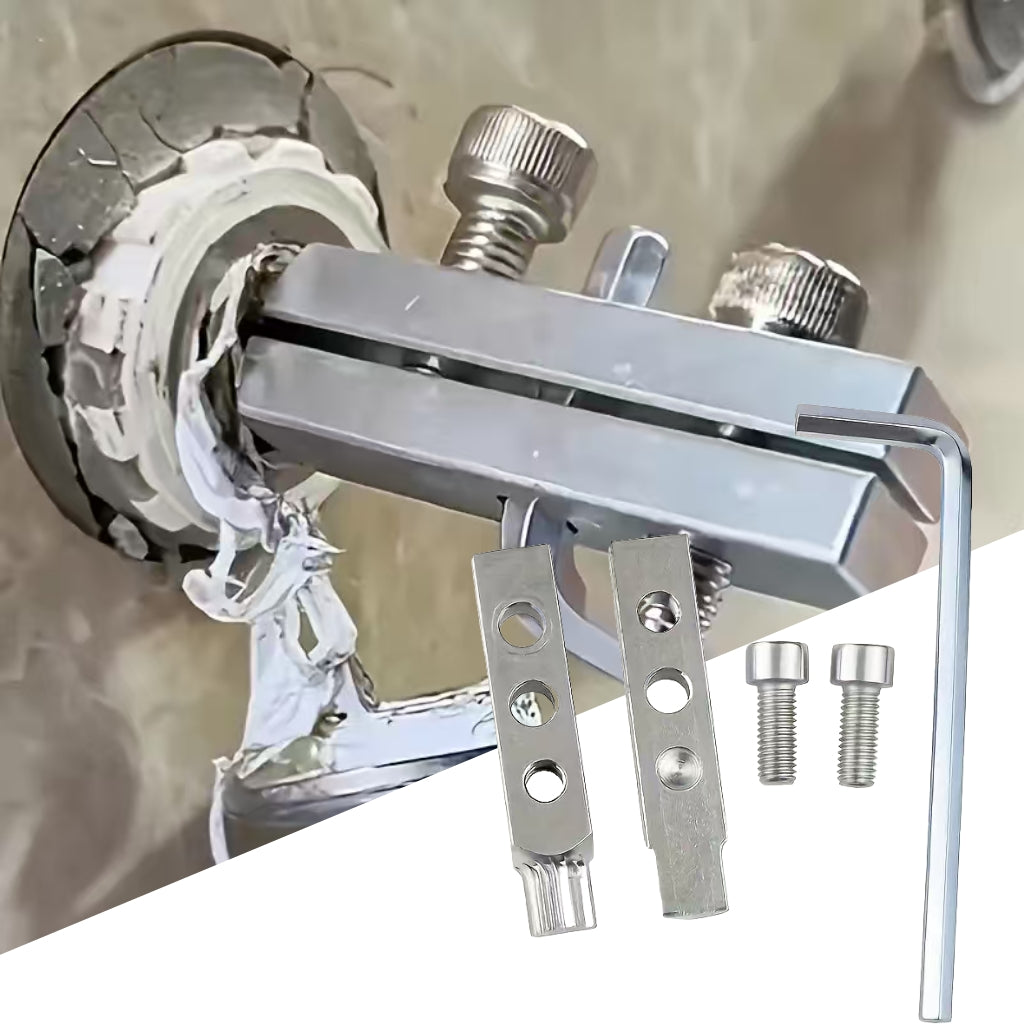 TEMU 1pc Faucet Valve Metal Pipe Removal Set, 1-2 Inch 3-4 Inch Screw Removal , Quick Pipe Thread Cutter, Household Pipe Maintenance Accessories,