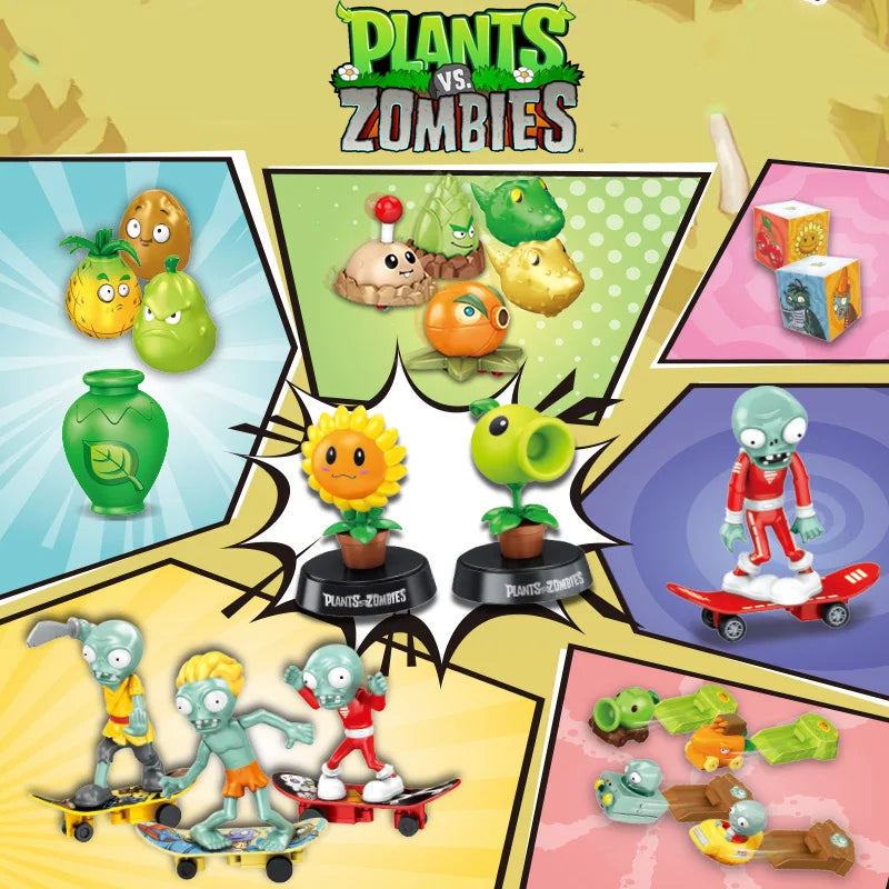 Plants Vs Zombies 2 Licensed Mystery Blind Box Set Bulk Stock - Collectible Action Figures Mini Toys Surprise Party Favors Kids Gift