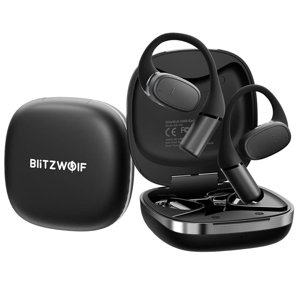 BlitzWolf® BW-V49 OWS Earbuds bluetooth Earphones Spatial Audio Powerful Bass Directin Tone Intelligent Noise Reduction