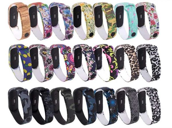 High Quality Suitable for Mi Band 7 6 5 4 strap replacement bracelet Miband 3 4 5 6 universal silicone wristband color wers O241115