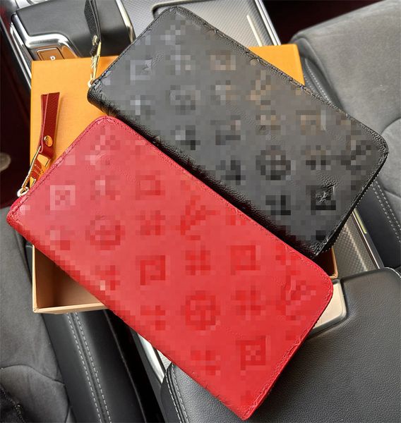 Wholesale High quality fashion wallet single zipper designer men women leather wallets lady ladies long purse Lewe Wieden original_handbags