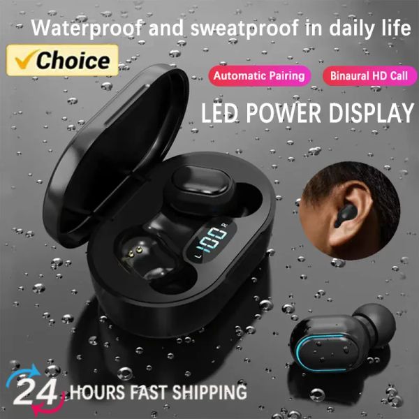 TWS Wireless Headphones Bluetooth In-Ear earphone Running Sport Headset Waterproof Microphone Music Earphone For iOS Android Samsung Iphone