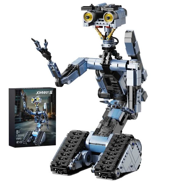 Johnnys 5 blocos de construção de robôs Conjunto de robôs de robô militar Figura Figura Bricks Johnnys Cinco Blocos de construção Toys for K
