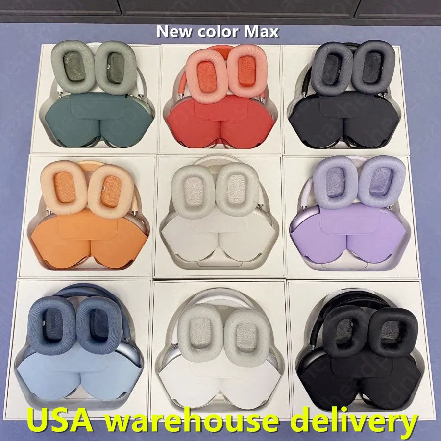 B1 Max For Top Airpods max pro 2 3 4 Max ANC Metal earbuds Headphone Cushions Accessories Solid Silicone High Custom Waterproof Protective Metal hea