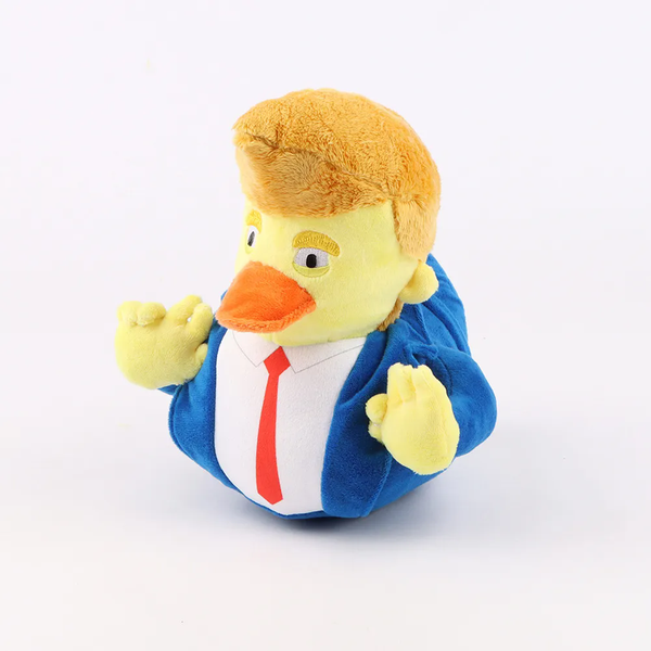 Creative Trump Suit Duck Plush Dolls Decorations 2024 Election Fun and Cute Home Decoration