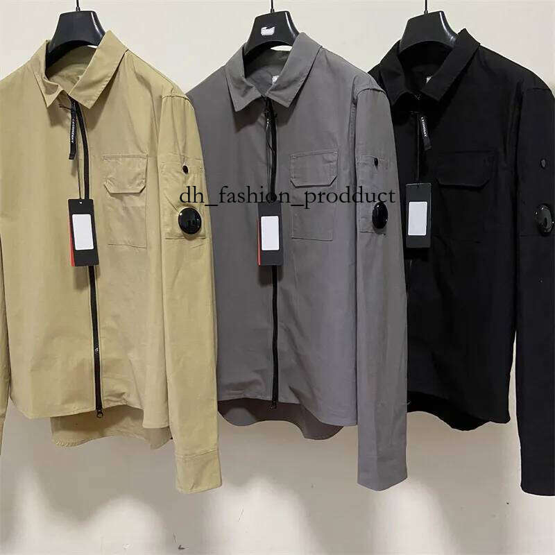 Mens Jacket Coat One Lens Lapel Shirt Jackets Garment Dyed Utility Overshirt Outdoor Men Cardigan Outerwear Clothe XXL b3d