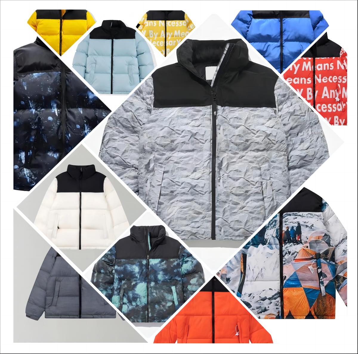 Men Women Cotton Down Parka Long Sleeve Hooded Puffer Jacket Windbreakers Outerwear Causal Mens Jackets Thick Warm