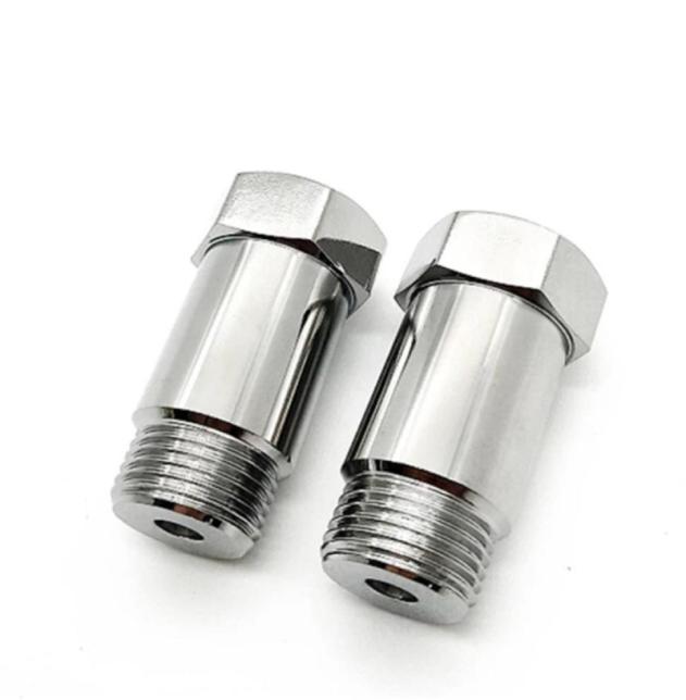 part 2pcs Exhaust Oxygen Sensor Lambda 45mm O2 M18 x15 Extension Spacer Iron Plating Nickel Extender7174759