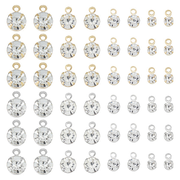 192 pz 8 stili ottone micro pavÃ© zirconia cubica charms