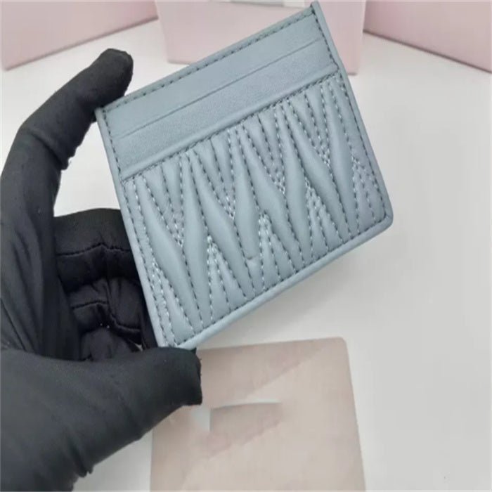 Designer Card Holders Women men Mini Wallet Fashion Genuine Leather Luxury Soft Sheep Leather Coin Pocket Ladies Purse Credit Cards Holder