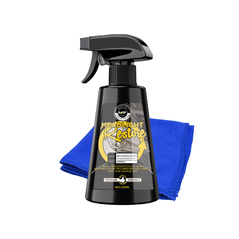 TEMU 200ml Headlight Restoration Spray-ceramic Coating Kit To Restore Clarity & Prevent Yellowing, Long-lasting Uv Protection For Car Lights
