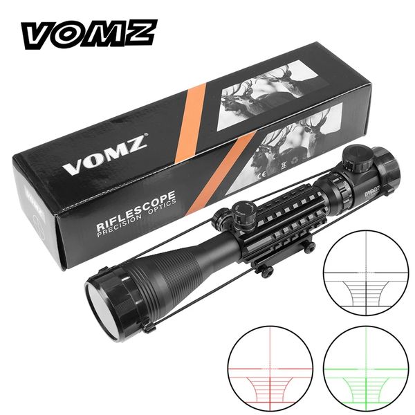 VOMZ-4-12x50 Hunting Optical sight Red Dot Reticle Tactical ar 15 rifle scope Slideway 20mm Spotting scope for rifle hunting