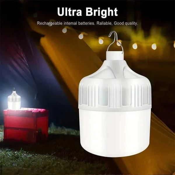 Usb Rechargeable Led Bulb Portable Camping Light Bulb Emergency Lighting Flashlight Lights Outdoor Picnics Hanging Tent Light UsLX241113