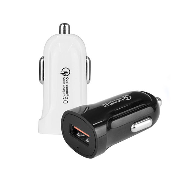 QC3.0 Car Charger Single Port Chargers USB Fast Charging