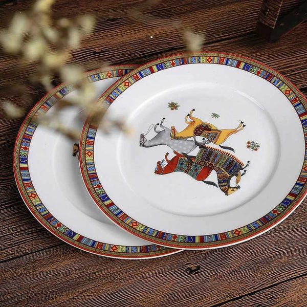 Dishes Plates Home&gt;Products&gt;Ma Design Bone Plate&gt;Tableware&gt;Dinner Salad Plate 8 inches 10 inches None H250110