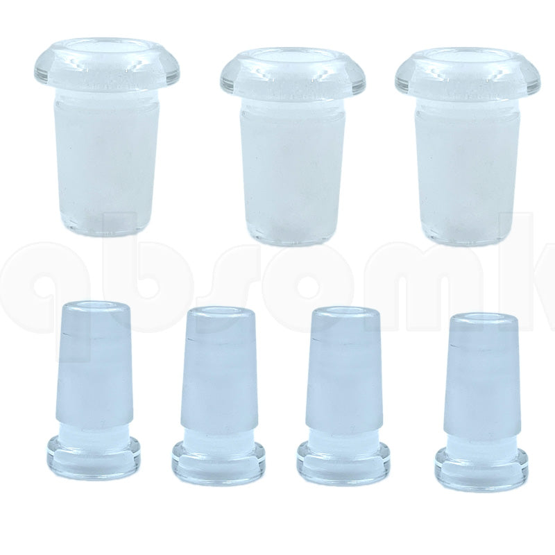 Glass Adapter 18mm 14mm to 10mm Female Male Hookahs Converter Reducer Smoking Accessory with Ground Joint for Beaker Bongs Straight Tubes Oil Dab Ri