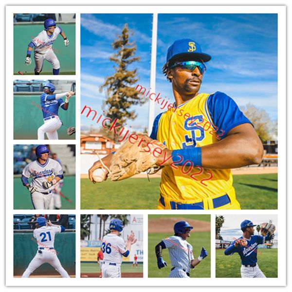 San Jose State Spartans Baseball Jersey Custom Stitched Mens Robert Hamchuk Charles McAdoo James Shimashita Hunter Dorraugh Dalton Bowling S