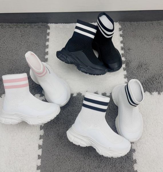 Kids Shoes Designer Boots High Black Speed Sneaker Girls Baby Kid Trainers Youth Toddler Infants Sock Shoe Children Boys Lightweight Running