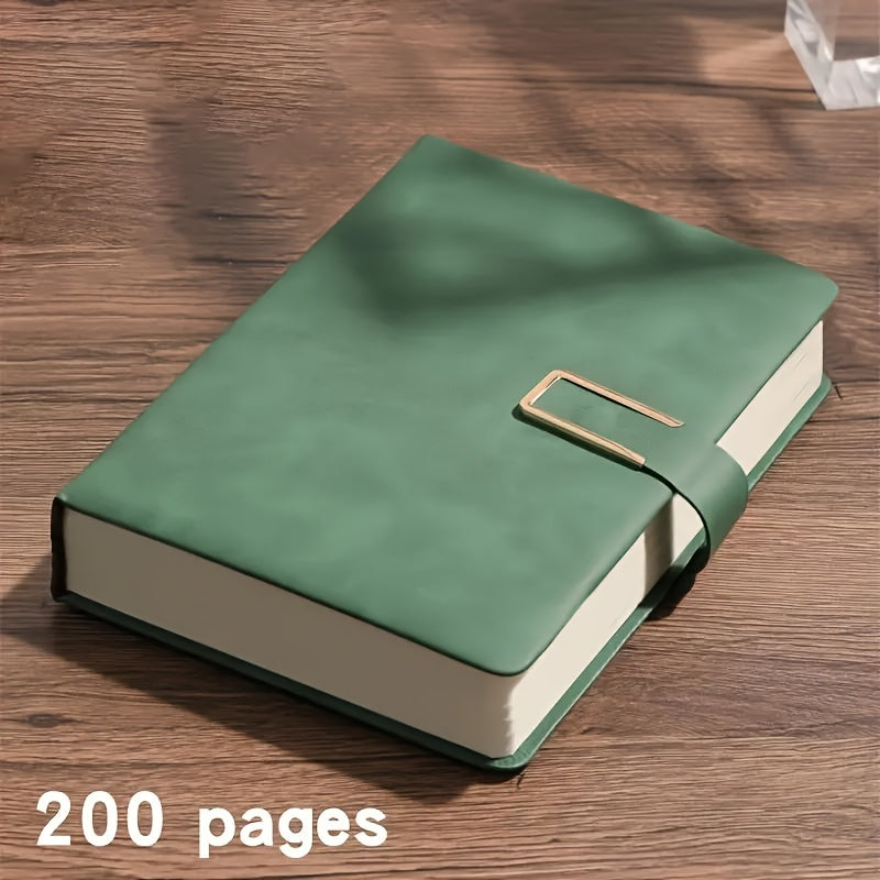 TEMU 2pcs Heavy-duty A5 Notebooks - Thick 200 Pages With Elastic Closure, Binding For Office, School, Meetings - Professional Notebook With Smooth