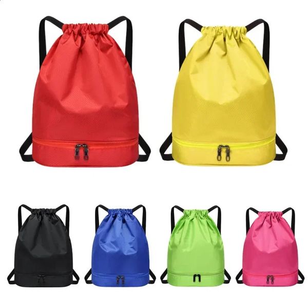 Sacos de cordão de traço Homens Momen Gym Fitness Natando Drywet Separation