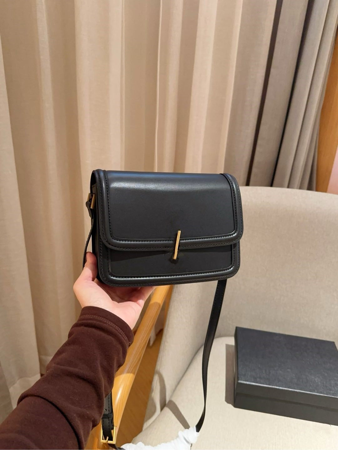 Designer Solferinos Box Shoulder Bag VOLTAIRES Underarm Bag Women&#039;s Bag Classic Fashion Leather Handbag Oval Wallet Clam Buckle Luxury Hobo Bag