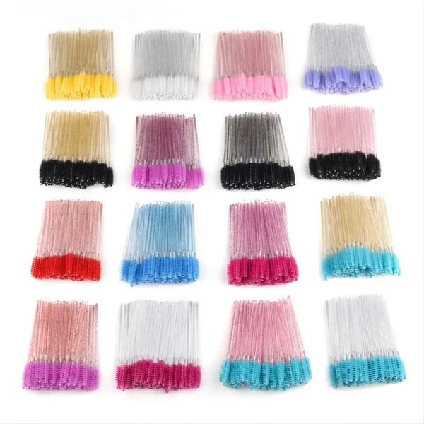 Convenient and Hygienic Disposable Makeup Brushes for Eye Lashes Applicator - Pack of 100 - Quality Cosmetic Tool to Enhance YouC250113