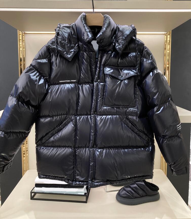 Men&#039;s Designer Jacket Winter Warm Windproof Down Jacket Shiny Matte Material S-5XL Asian size couple models New Clothing The hat is removable