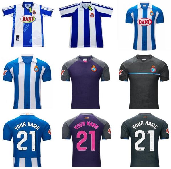 2024 2025 RCD maillot de foot Espanyol Soccer Jerseys 24 25 Home PEDROSA DAVID R.D.T Away Third football Shirts uniforms Retro 1984 1989 199