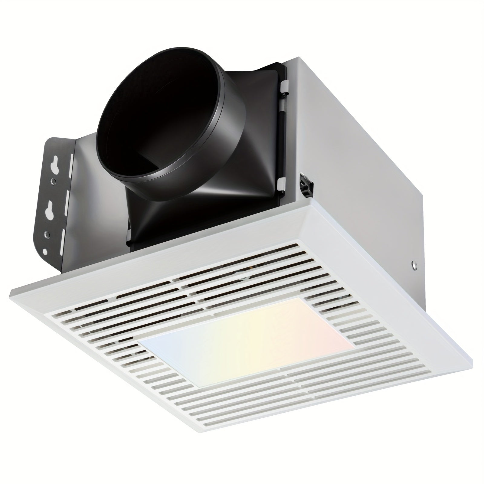 TEMU Bathroom Exhaust Fan With Light, 110 Cfm 1.0 Exhaust Fan No Attic Access Needed, Ceiling Or Wall Mount, 7.68 X 9.25 Inch, 35w Bathroom Fan With