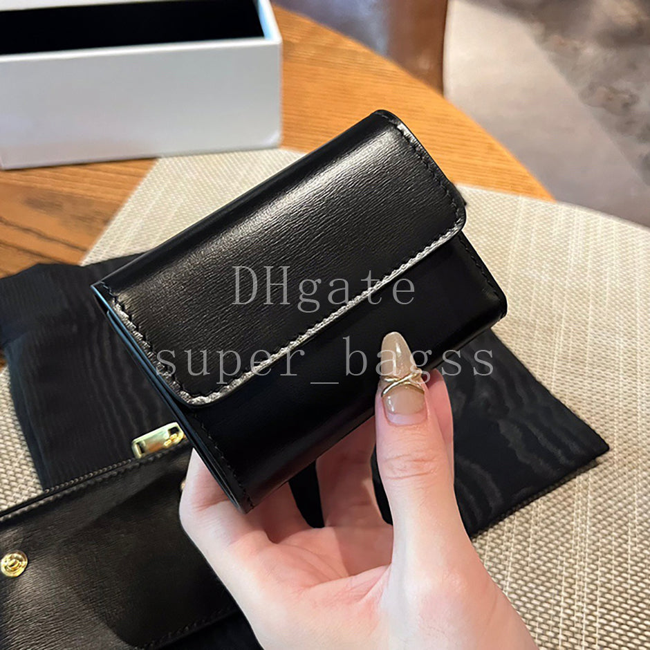 Mirror quality wallet Luxury designer bag Mini coin purse 9.5CM handbag genuine leather card holder with box 25C101652A