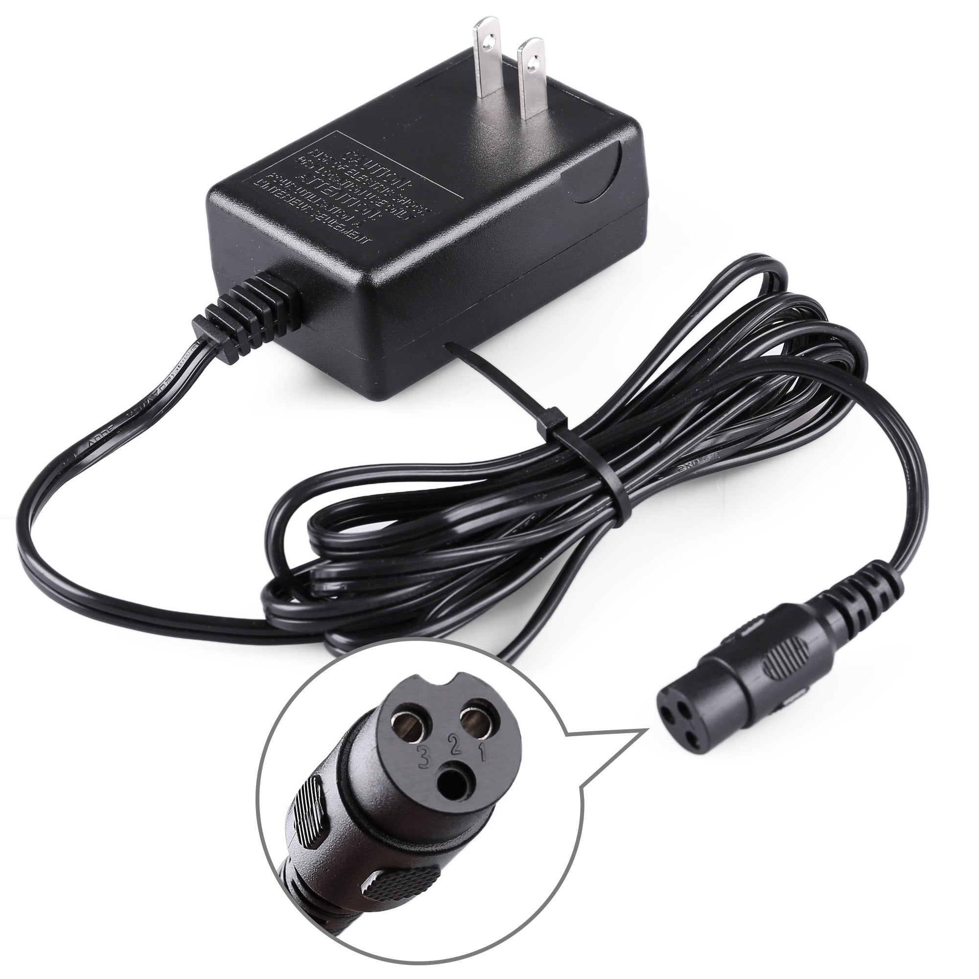 TEMU 24v 0.6a Scooter Battery Charger Power Adapter For For E125 E175 E225 Replacement W13110050014