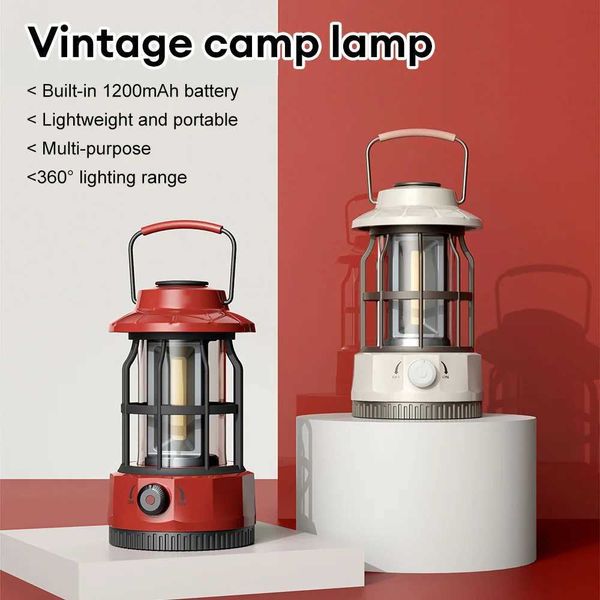 New Arrival Retro portable cam light outdoor Kerosene retro camping light mini pendant light tent light for hiking in the courtyard Z241121
