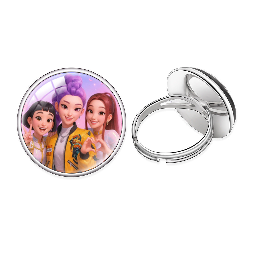 Halloween dark rings horror scary gothic game rings movie character science fiction animal rings Anime rings A6