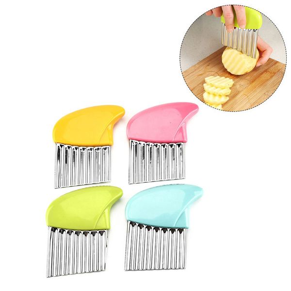 Multifunction Cutter Chips Kitchen Accessories Tool French Fry Maker Peeler Cut Dough Fruit Vegetable Potato Chopper Knife Crinkle Wavy Slic