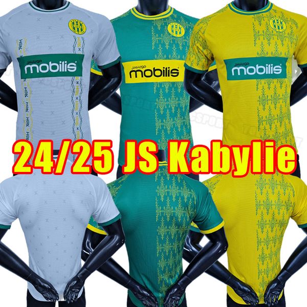 JS Kabylie 2024-2025 Home away Soccer Jerseys Customized Thai Quality football shirts uniform player version