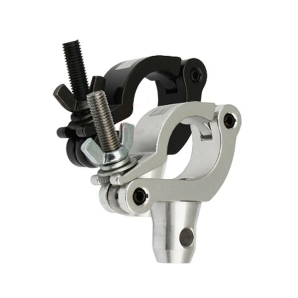 Jacmui 10 Packs Stage Lighting Clamps Hooks Aluminum Alloy Heavy Duty 75KG Fit 32-35mm OD Tube-Pipe for DJ Lighting Par Lights Spot Lights