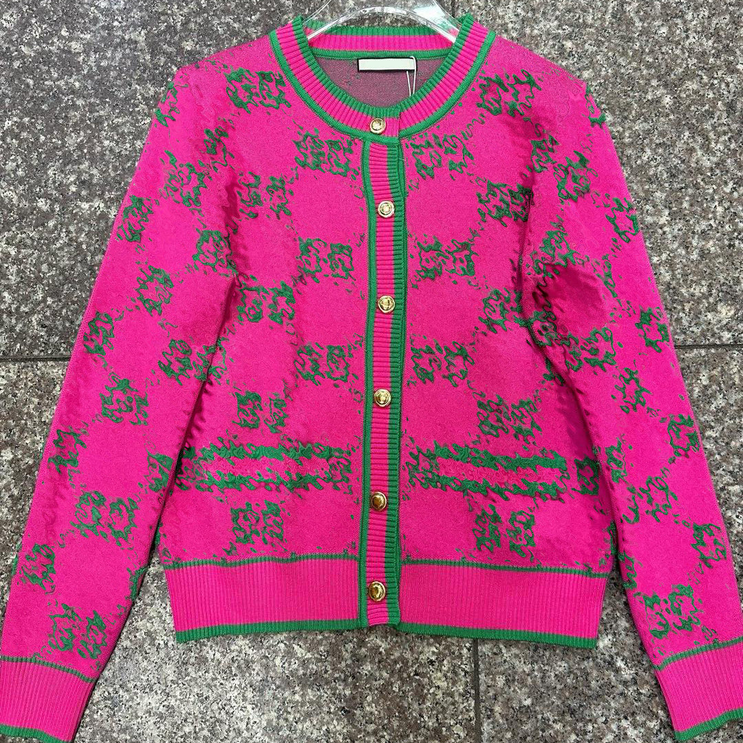 Designer womens sweaters Cardigan knitting jacket fashion Pullover High End Jacquard sweater pure cotton Autumn winter letter knitwear high quality