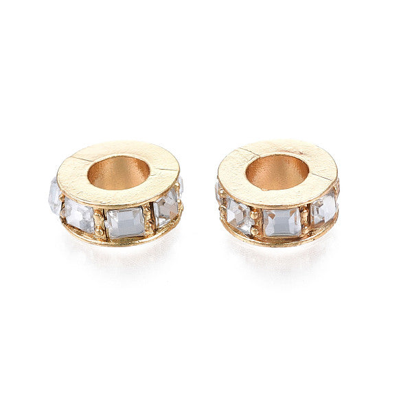 Crémaillère en alliage de placage perles européennes